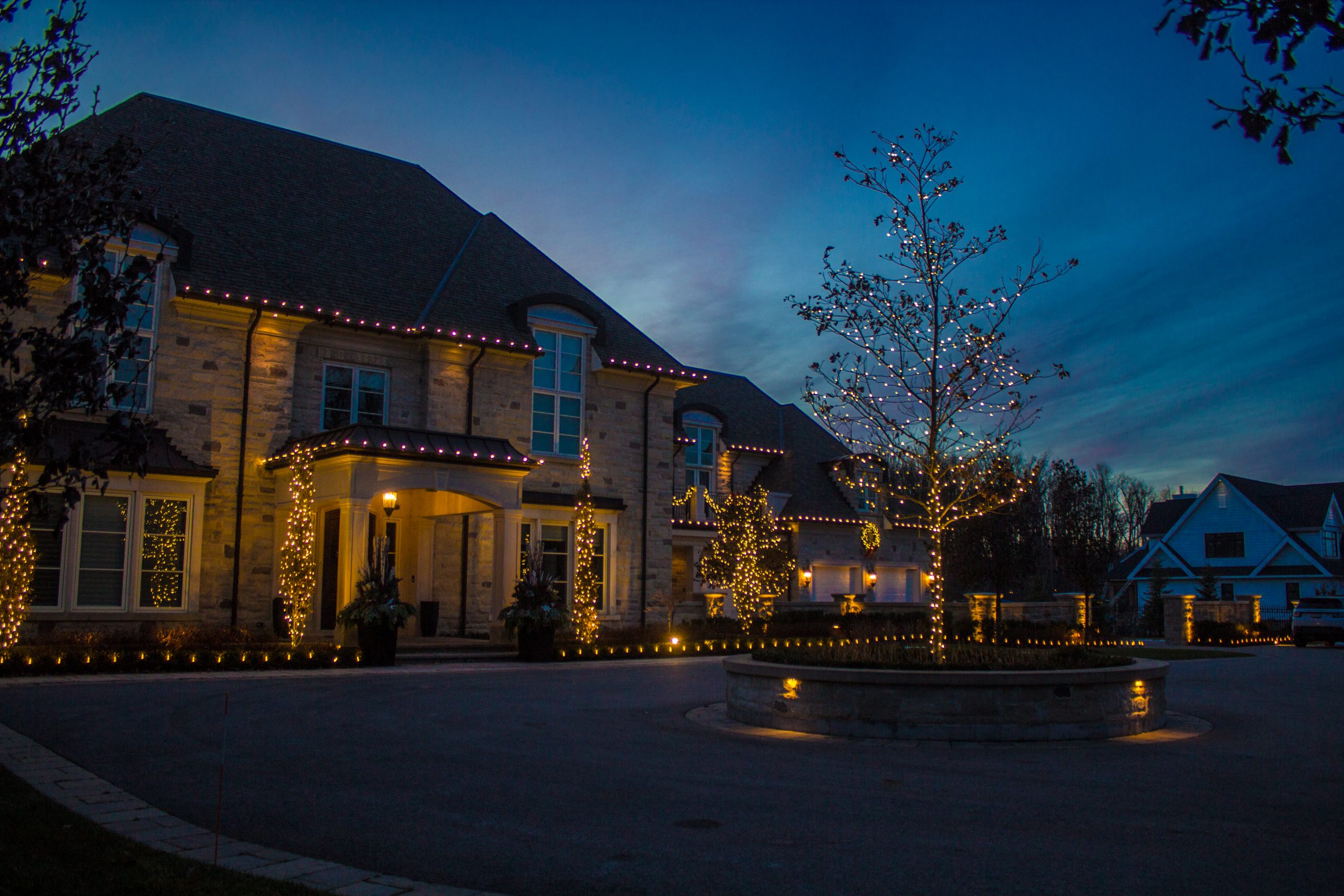 Professional Installation on Very Tall Home